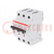 Circuit breaker; 400VAC; Inom: 16A; Poles: 3; Charact: B; 6kA; IP20