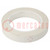 Tape: electrical insulating; W: 19mm; L: 66m; Thk: 0.063mm; white