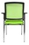 Trendiger 4-Fuß-Besucherstuhl mit Armlehnen mit Netz apfelgrün VE=2 | OM3038