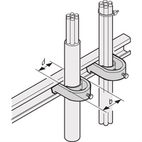 SCHROFF C-Rail Cable Shell, pour faisceau de câbles 18 ? 22 mm