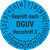 Prüfplakette, Geprüft nach DGUV Vorschrift 3, 1000 Stk/Rolle, 2,0 cm Version: 2027 - Prüfjahre: 2027-2032, hellblau/schwarz