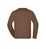 James & Nicholson Klassisches Rundhals-Sweatshirt JN840, Gr. 2XL brown