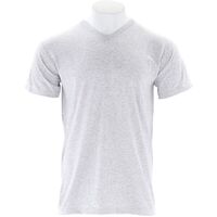 Produktbild zu FRUIT OF THE LOOM T-Shirt V-Neck Type F270 grigio screziato Tg. L 97% cot./3%PE