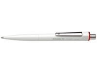 Kugelschreiber K 3 Biosafe, Druckmechanik, Ausführung Mine: M, rot, Farbe des Schaftes: weiß