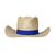 Straw hat "Texas", natural/blue