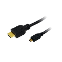 LOGILINK CH0031- CABLE HDMI HIGH SPEED CON ETHERNET (V 1.4, TYPE A 19-PIN MACHO A MICRO TYPE D 19-PIN MACHO, 1.5 M) NEGRO