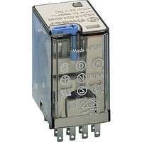 FINDER SERIE 55 - RELE INDUSTRIAL 24VDC 4 CONTACTOS 5A LED+DIODO