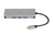 IBOX IUH3RJ4K NOTEBOOK DOCK/PORT REPLICATOR USB 3.2 GEN 1 (3.1 GEN 1) TYPE-C POWER DELIVERY 100W SILVER