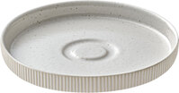 Untertasse rund Relief weiß 15cm; 15x2.5 cm (ØxH); weiß; rund; 6 Stk/Pck