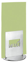 Kartenhalter Menü; 12x12.5 cm (ØxH); silber