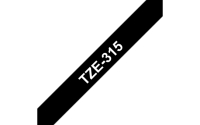 TZe-Schriftbandkassetten TZe-315, weiß auf schwarz Bild1