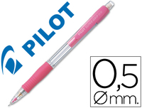 PORTAMINAS PILOT SUPER GRIP ROSA 0,5 MM SUJECION DE CAUCHO -1 UNIDAD