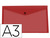 CARPETA LIDERPAPEL DOSSIER BROCHE 44243 POLIPROPILENO DIN A3 ROJO TRANSLUCIDO