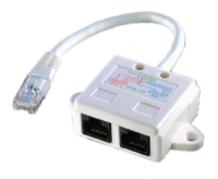 VALUE T-Adapter Cat. 5e, UTP kabel sieciowy Biały 0,17 m
