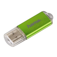 Hama Laeta 64GB unidad flash USB USB tipo A 2.0 Verde, Transparente