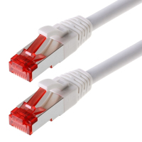 Helos CAT6 S/FTP (PIMF), 0.25m Netzwerkkabel Weiß 0,25 m SF/UTP (S-FTP)