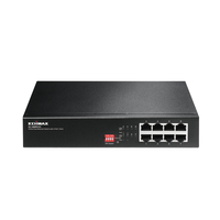 Edimax ES-1008PH V2 switch di rete Non gestito Fast Ethernet (10/100) Supporto Power over Ethernet (PoE) Nero