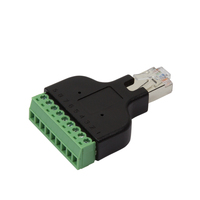 LogiLink MP0050 cavo di interfaccia e adattatore RJ45 8 pin terminal Nero