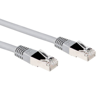 ACT Grijze 0,5 meter LSZH U/UTP CAT5E patchkabel met RJ45 connectoren