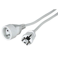 LOGON PSPC03W kabel zasilające Biały 3 m Wtyczka zasilająca typu F