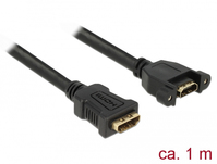 DeLOCK 85466 HDMI kabel 1 m HDMI Type A (Standaard) Zwart