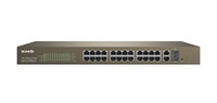 Tenda TEF1226P-24-440W hálózati kapcsoló Vezérelt L2 Fast Ethernet (10/100) Ethernet-áramellátás (PoE) támogatása Szürke