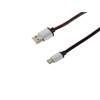 S/CONN 14-50099 USB Kabel USB 2.0 0,9 m USB A USB C Schwarz, Rot