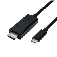 ROLINE 11045843 5 m USB Tipo C HDMI tipo A (Estándar) Negro