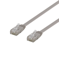 Deltaco TP-65-FL networking cable Grey 5 m Cat6 U/UTP (UTP)