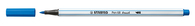 STABILO Pen 68 brush, premium brush viltstift, donker blauw, per stuk