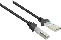 Renkforce RF-4463064 USB kábel 0,3 M USB 2.0 USB A USB B Fekete