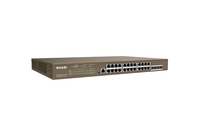 Tenda TEG5328P-24-410W Vezérelt L3 Gigabit Ethernet (10/100/1000) Ethernet-áramellátás (PoE) támogatása 1U Szürke