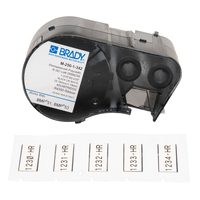 Brady M-250-1-342 etichetta per stampante Nero, Bianco Etichetta per stampante autoadesiva