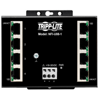 Tripp Lite NFI-U08-1 Netzwerk-Switch Unmanaged Fast Ethernet (10/100) Schwarz