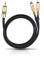 OEHLBACH 2056 audio kabel 1 m 3.5mm 2 x RCA Zwart