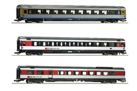 Roco 3 piece set (1): EuroCity coaches EC 7, SBB scale model part/accessory Wagon