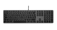 LMP 24266 teclado Universal USB QWERTY Inglés Gris