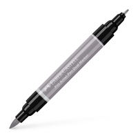 Faber-Castell Pitt Artist Pen Dual Marker fijnschrijver Fijn/medium Licht Grijs