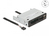 DeLOCK 91708 Kartenleser USB 2.0 Eingebaut Schwarz, Grau