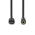 Nedis CCGP65960BK10 câble de téléphone portable Noir 1 m USB C 3,5mm