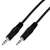 MCL Cable jack 3.5mm male stereo câble audio 5 m 3,5mm Noir
