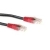 ACT UTP Category 6 Black w/ Red Boots, Cross-Over 10.0m cable de red Negro 10 m