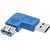 InLine 4043718158034 tussenstuk voor kabels USB 3.0 A Blauw