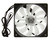 Scythe SU1225FD12LR-RDP számítógépes hűtőrendszer Univerzális Ventilátor 12 cm Fekete, Fehér 1 db
