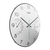 Mebus 16106 Quarz-Wanduhr Pared Quartz clock Alrededor Negro, Blanco