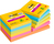 3M 7100259227 note paper Square Blue, Green, Orange, Pink, Yellow 90 sheets Self-adhesive