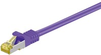 Goobay RJ45 Patchkabel CAT 6A S/FTP (PiMF), 500 MHz mit CAT 7 Rohkabel, Violett