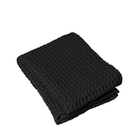 Handtuch -CARO- Black 50 x 100 cm. Material: Baumwolle. Von Blomus. Weich und