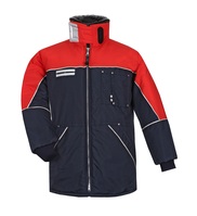 Jacke Comfort ColdStore Herren, Kälteschutzjacke, extreme Kälte, bis -49°C, Navy-Rot, Gr.58/60