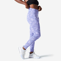 Women's Cotton Fitness Leggings - Purple - UK 10 / EU M (L31)